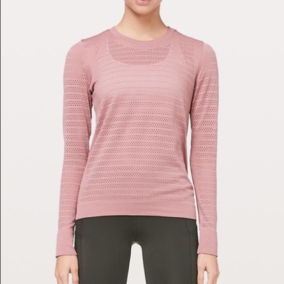 lululemon athletica Tops - Lululemon Breeze By Long Sleeve Quicksand Pink